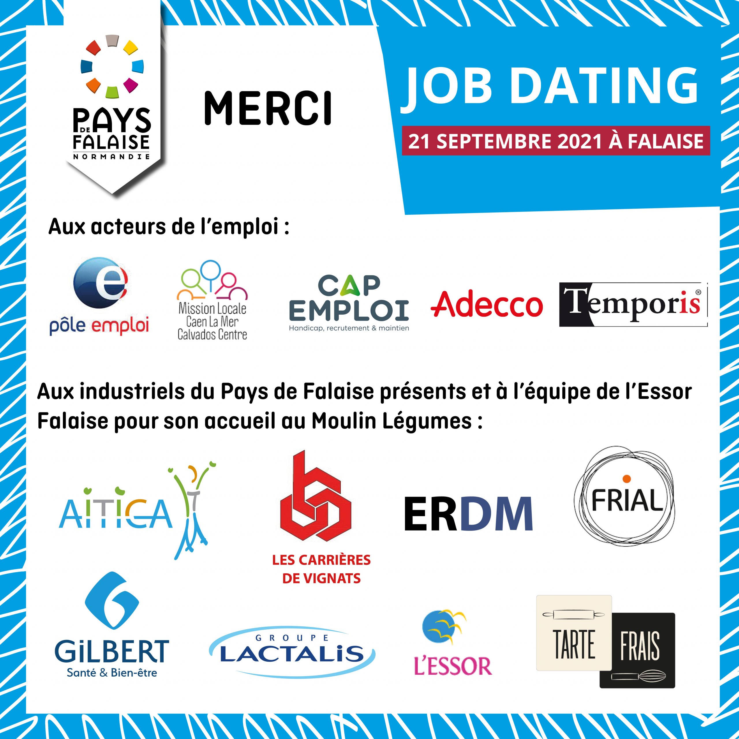 Emploi Un succès pour le Job Dating Pays de Falaise